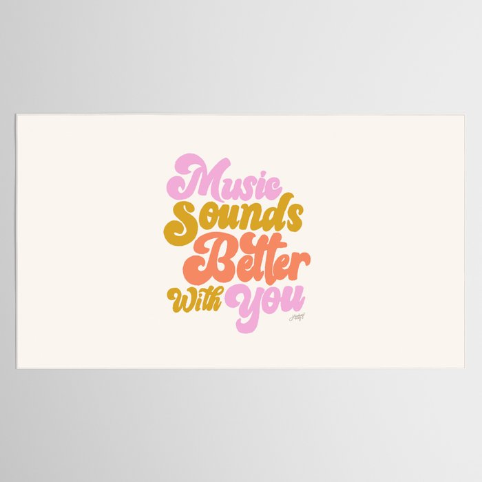Music Sounds Better With You Tablecloth Gallery Image 2