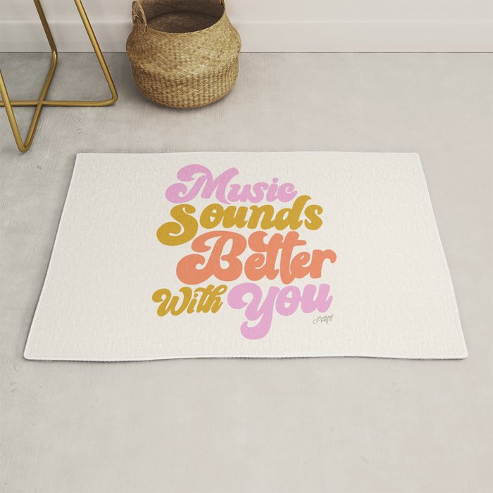 Music Sounds Better With You Rug Gallery Image 1