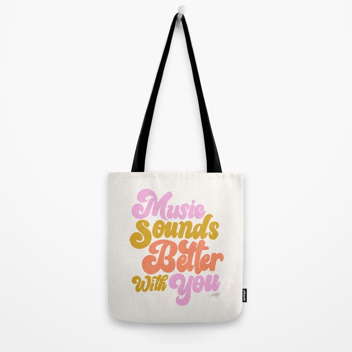 Music Sounds Better With You Tote Bag Gallery Image 2