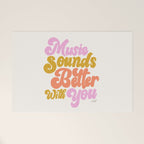 Music Sounds Better With You Welcome Mat Gallery Image 1