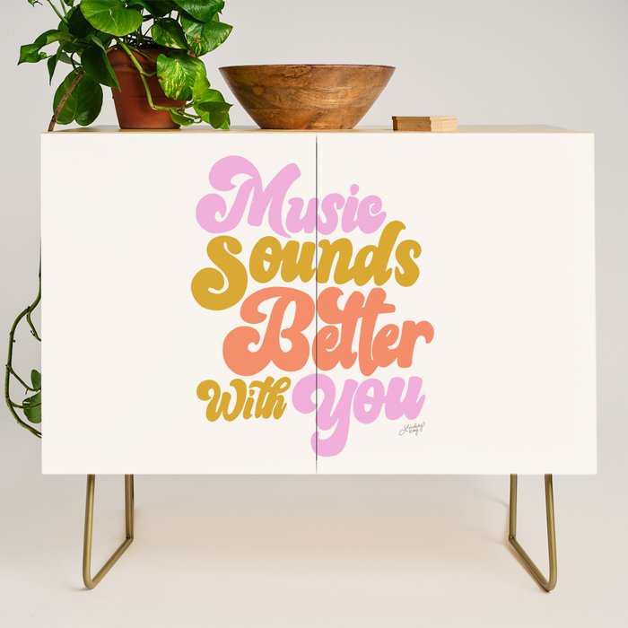 Music Sounds Better With You Credenza Gallery Image 1
