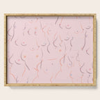 Breasts in Millennial Pink Serving Tray Gallery Image 1