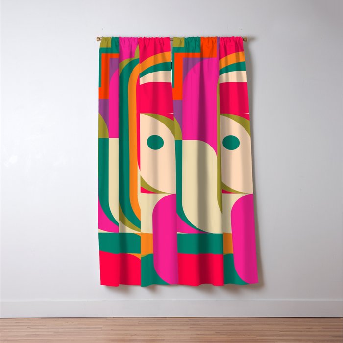 Pinky Girl Window Curtain Gallery Image 3