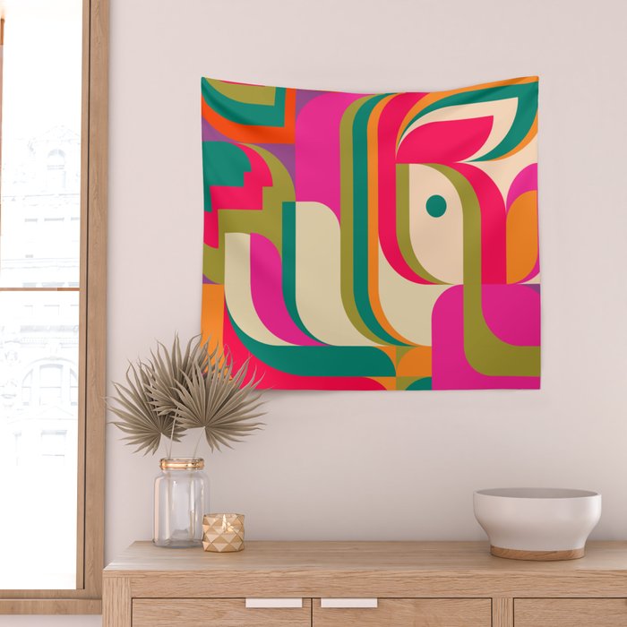 Pinky Girl Wall Tapestry Gallery Image 2