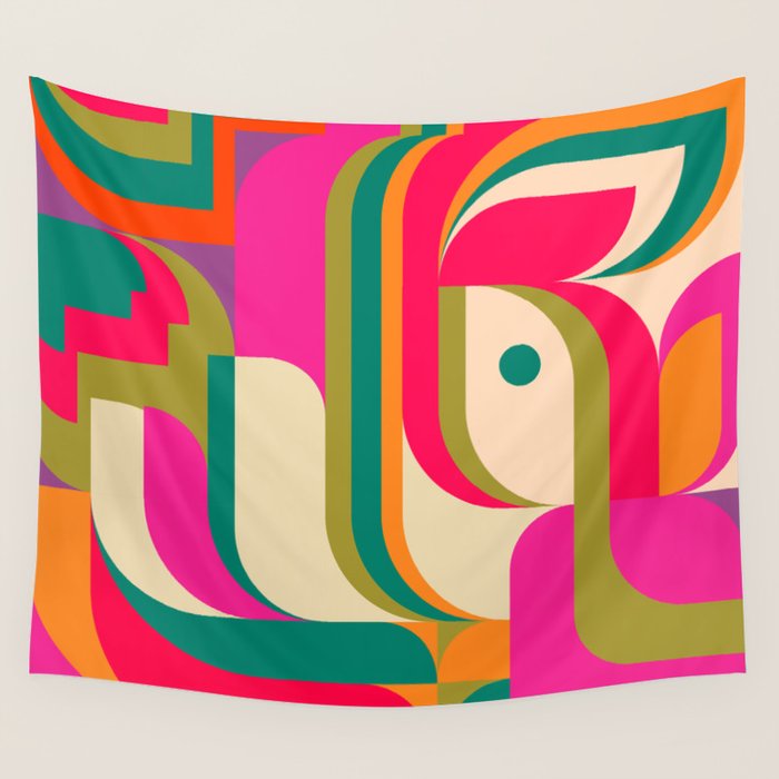 Pinky Girl Wall Tapestry Gallery Image 4