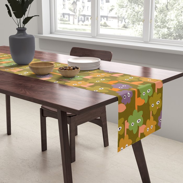 Suspicious Garden #1 Table Runner Gallery Image 2