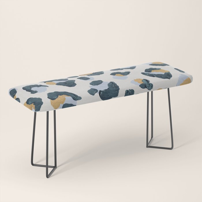 Snow Leopard Print Bench Gallery Image 1