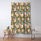 Flower Garden - Peach  Window Curtain Gallery Image 5