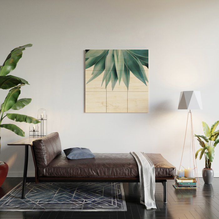 Agave fringe Wood Wall Art Gallery Image 2