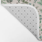 Winter Eucalyptus and Berry Pattern Bath Mat Gallery Image 2