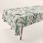Winter Eucalyptus and Berry Pattern Tablecloth Gallery Image 1