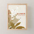 Flowers market: lily of the valley earthy toned Mini Art Print Gallery Image 1