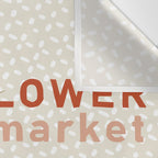 Flowers market: lily of the valley earthy toned Wall Tapestry Gallery Image 3