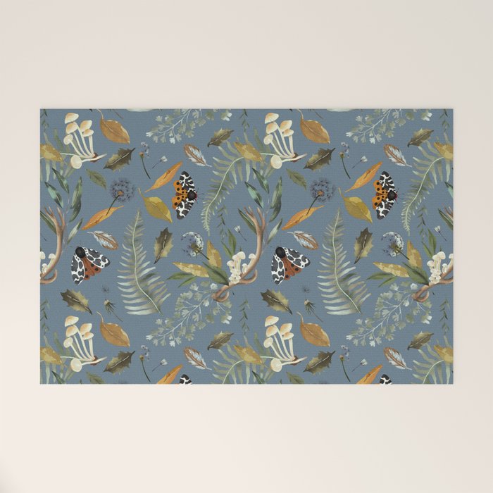 Moths Mystical Woodland B Welcome Mat Gallery Image 1