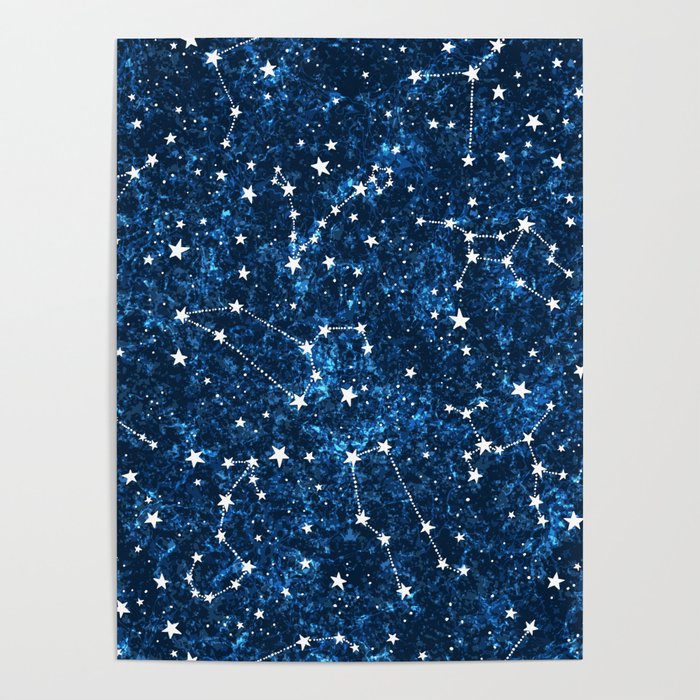 Starry Night Sky Cosmic Constellations Poster Gallery Image 4