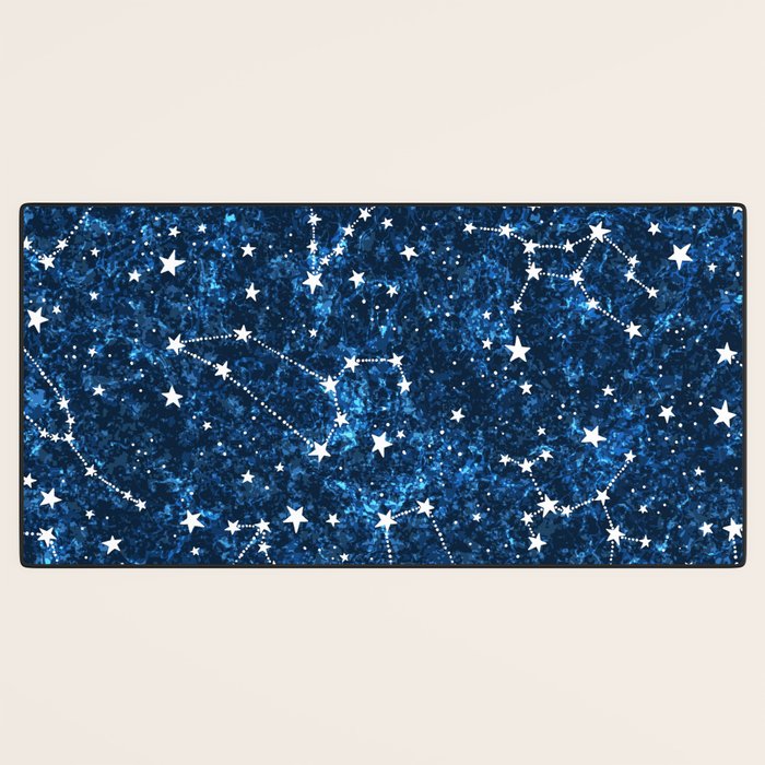 Starry Night Sky Cosmic Constellations Desk Mat Gallery Image 3