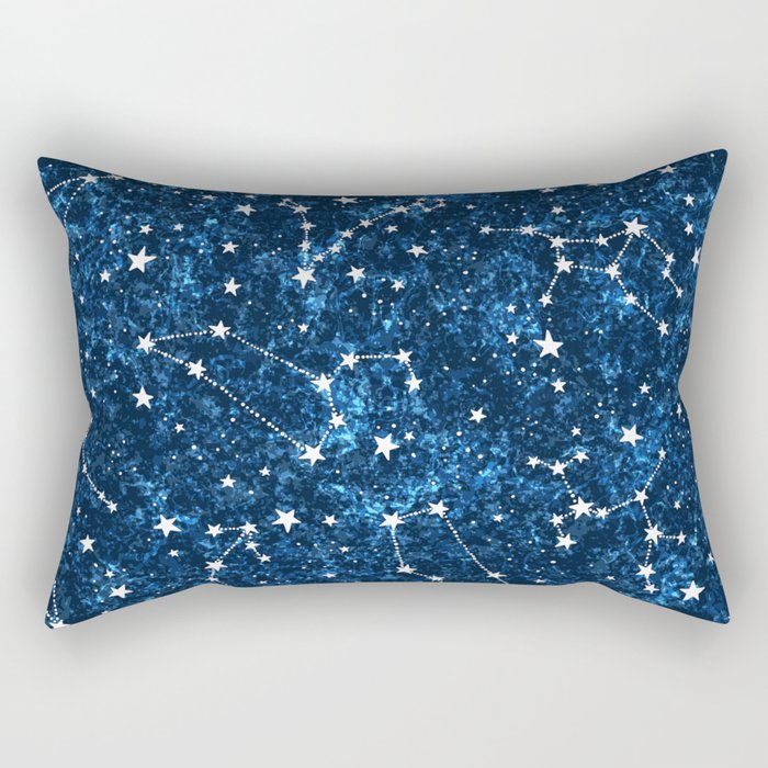 Starry Night Sky Cosmic Constellations Rectangular Pillow Gallery Image 2