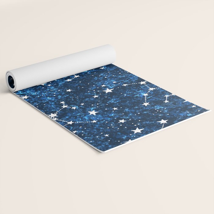 Starry Night Sky Cosmic Constellations Yoga Mat Gallery Image 2