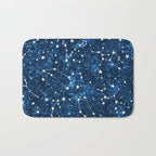 Starry Night Sky Cosmic Constellations Bath Mat Gallery Image 1