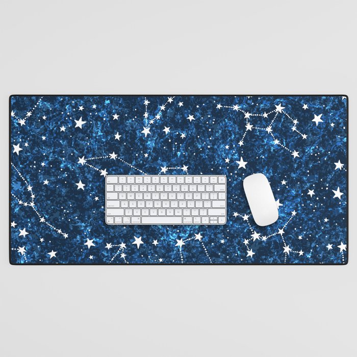 Starry Night Sky Cosmic Constellations Desk Mat Gallery Image 1