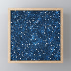 Starry Night Sky Cosmic Constellations Mini Art Print Gallery Image 1