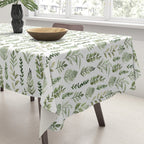 Watercolor leaves Tablecloth Gallery Image 3