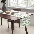 Watercolor leaves Table Runner Gallery Image 2