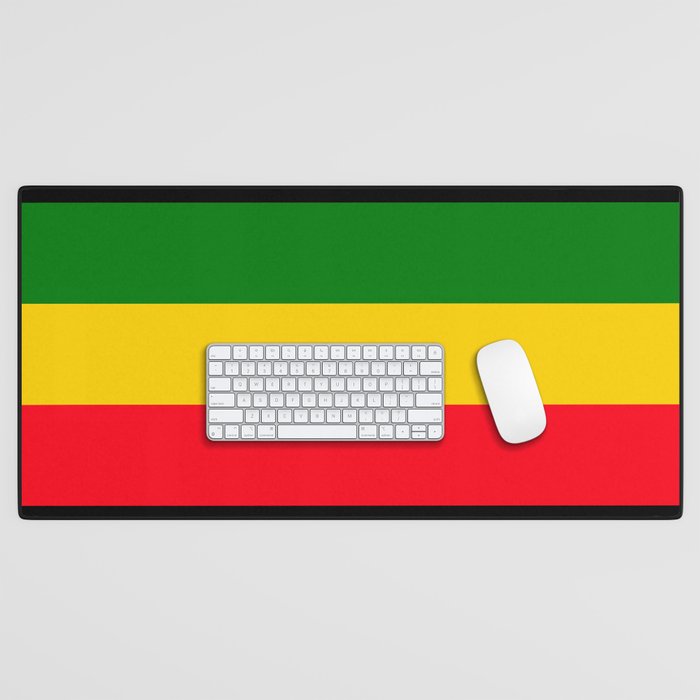 Rastafarian Colors Desk Mat Gallery Image 1