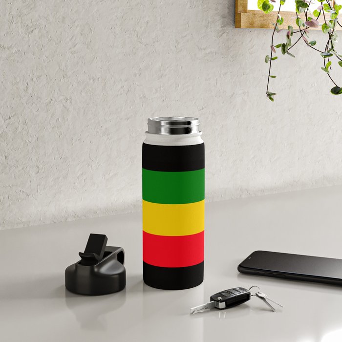 Rastafarian Colors Water Bottle Gallery Image 5