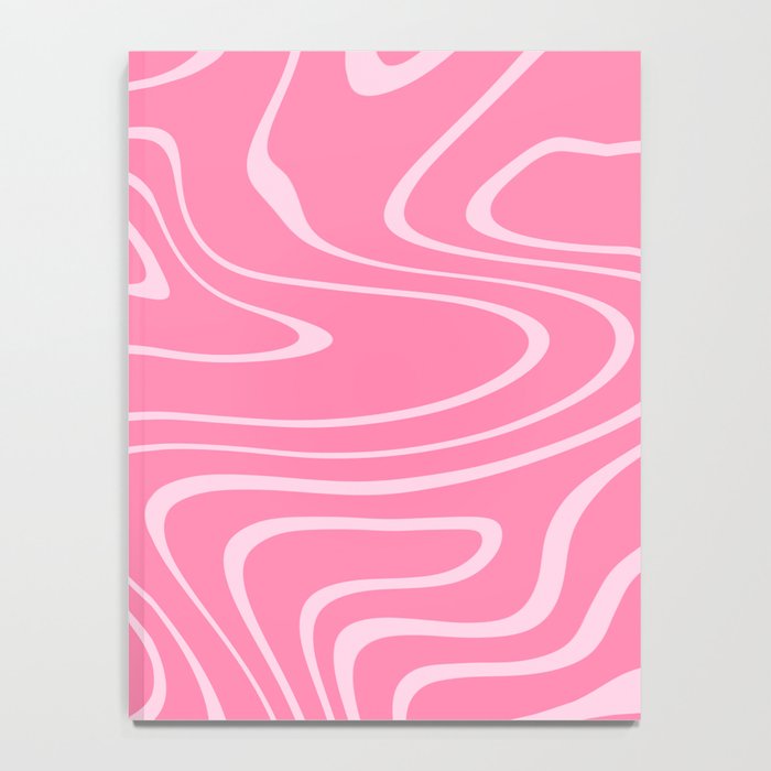 Pink Abstract Swirl Pattern Notebook Gallery Image 4