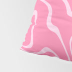 Pink Abstract Swirl Pattern Pillow Sham Gallery Image 4