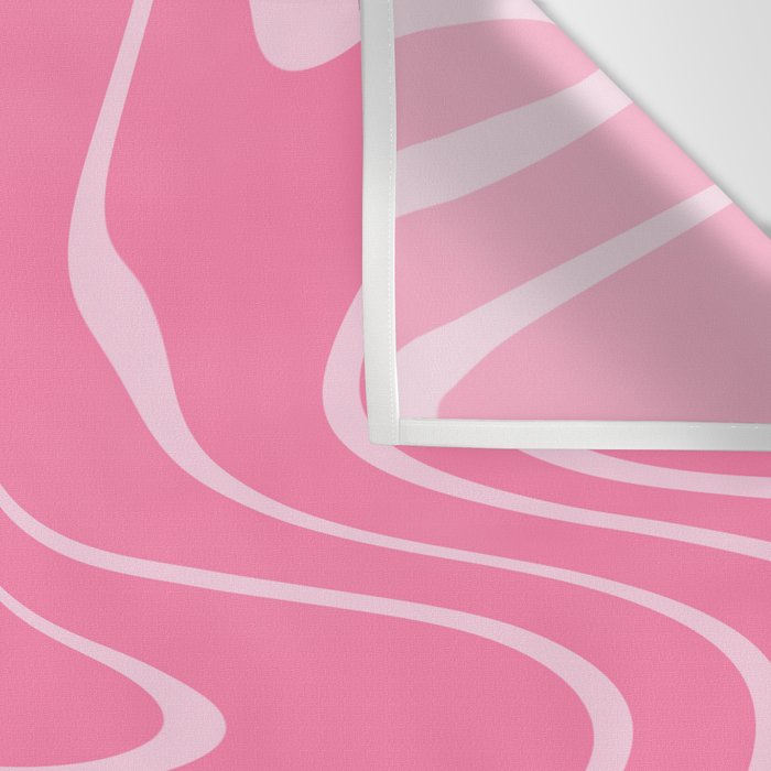 Pink Abstract Swirl Pattern Wall Tapestry Gallery Image 3