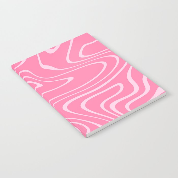 Pink Abstract Swirl Pattern Notebook Gallery Image 2