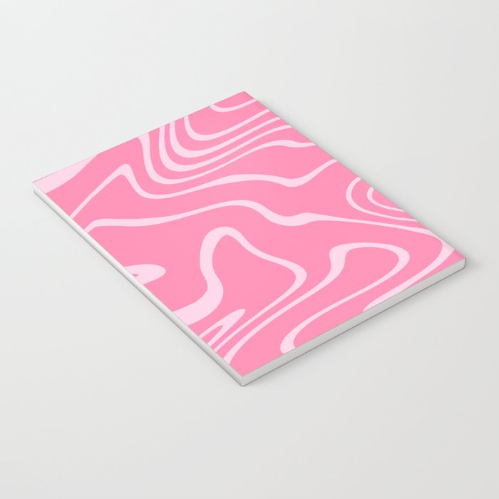 Pink Abstract Swirl Pattern Notebook Gallery Image 3