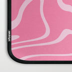 Pink Abstract Swirl Pattern Laptop Sleeve Gallery Image 3