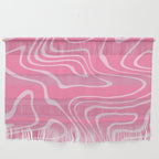 Pink Abstract Swirl Pattern Wall Hanging Gallery Image 1