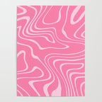 Pink Abstract Swirl Pattern Poster Gallery Image 4
