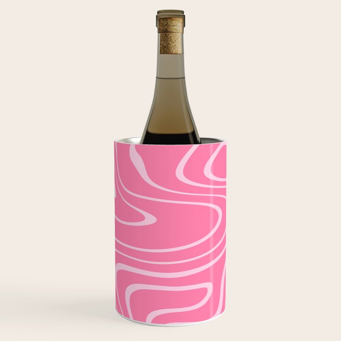 Pink Abstract Swirl Pattern Wine Chiller Gallery Image 3