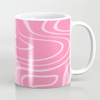 Pink Abstract Swirl Pattern Coffee Mug Gallery Image 1