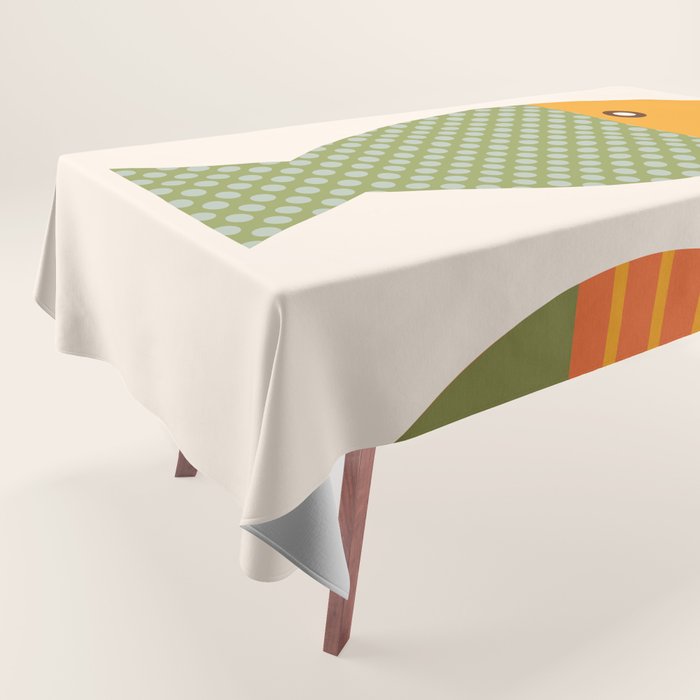 Geometrical Fish Tablecloth Gallery Image 1