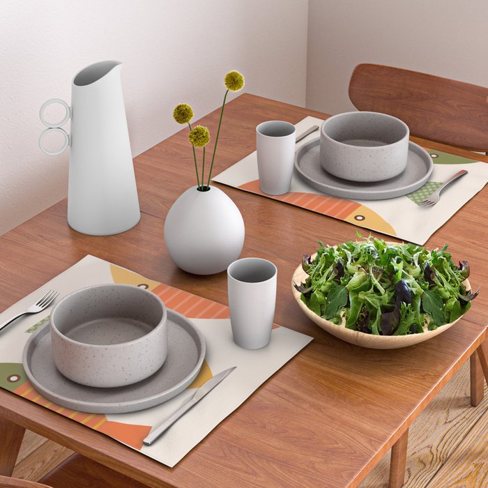 Geometrical Fish Placemat Gallery Image 2