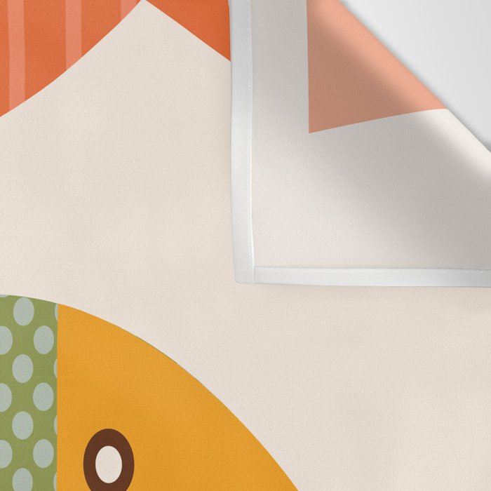 Geometrical Fish Wall Tapestry Gallery Image 3