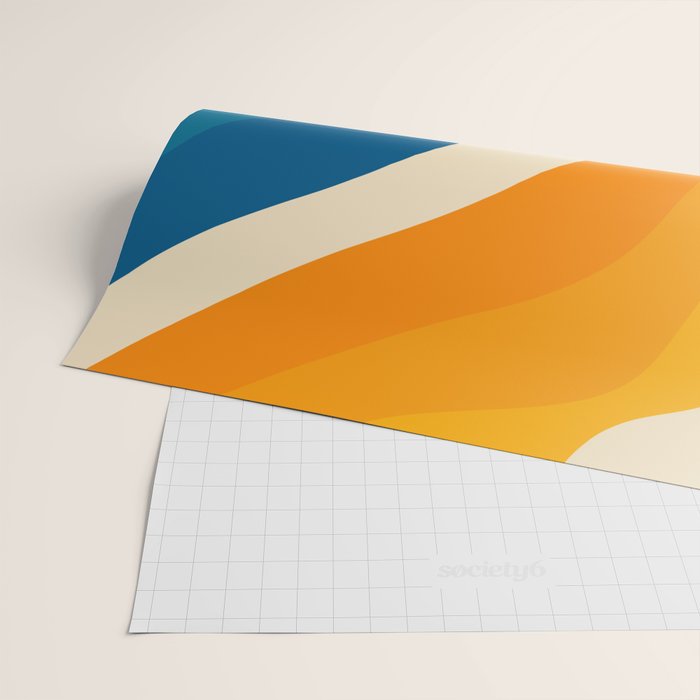 Minimalist abstract waves Wrapping Paper Gallery Image 2