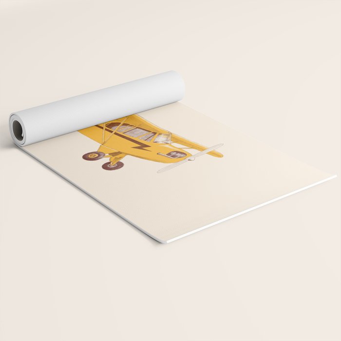 Little Yellow Plane Yoga Mat Gallery Image 2