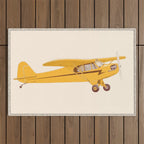Little Yellow Plane Outdoor Rug Gallery Image 1