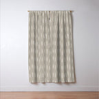 Boho Prints, Raindrops, Beige, Minimalism, Abstract Art Window Curtain Gallery Image 3