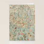 Carta marina (Marine Map) by Olaus Magnus, 1539 Stationery Card Gallery Image 2