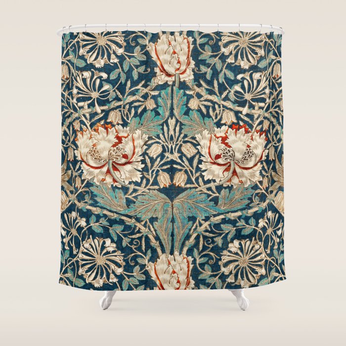 Honeysuckle by William Morris Shower Curtain Gallery Image 1