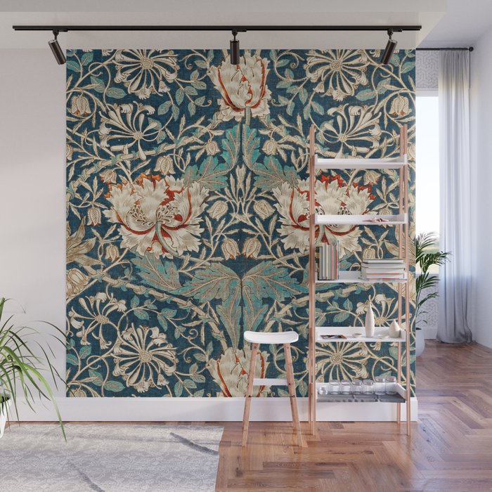 Honeysuckle by William Morris Wall Mural Gallery Image 1