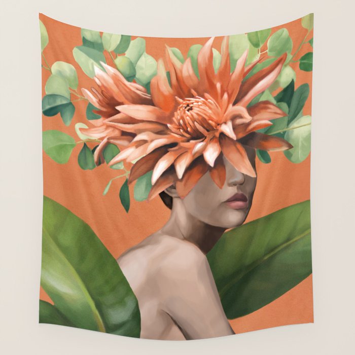 Veiled by Bloom 1 Wall Tapestry Gallery Image 1